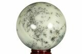 Polished Dendritic Agate Sphere - Madagascar #218899-1